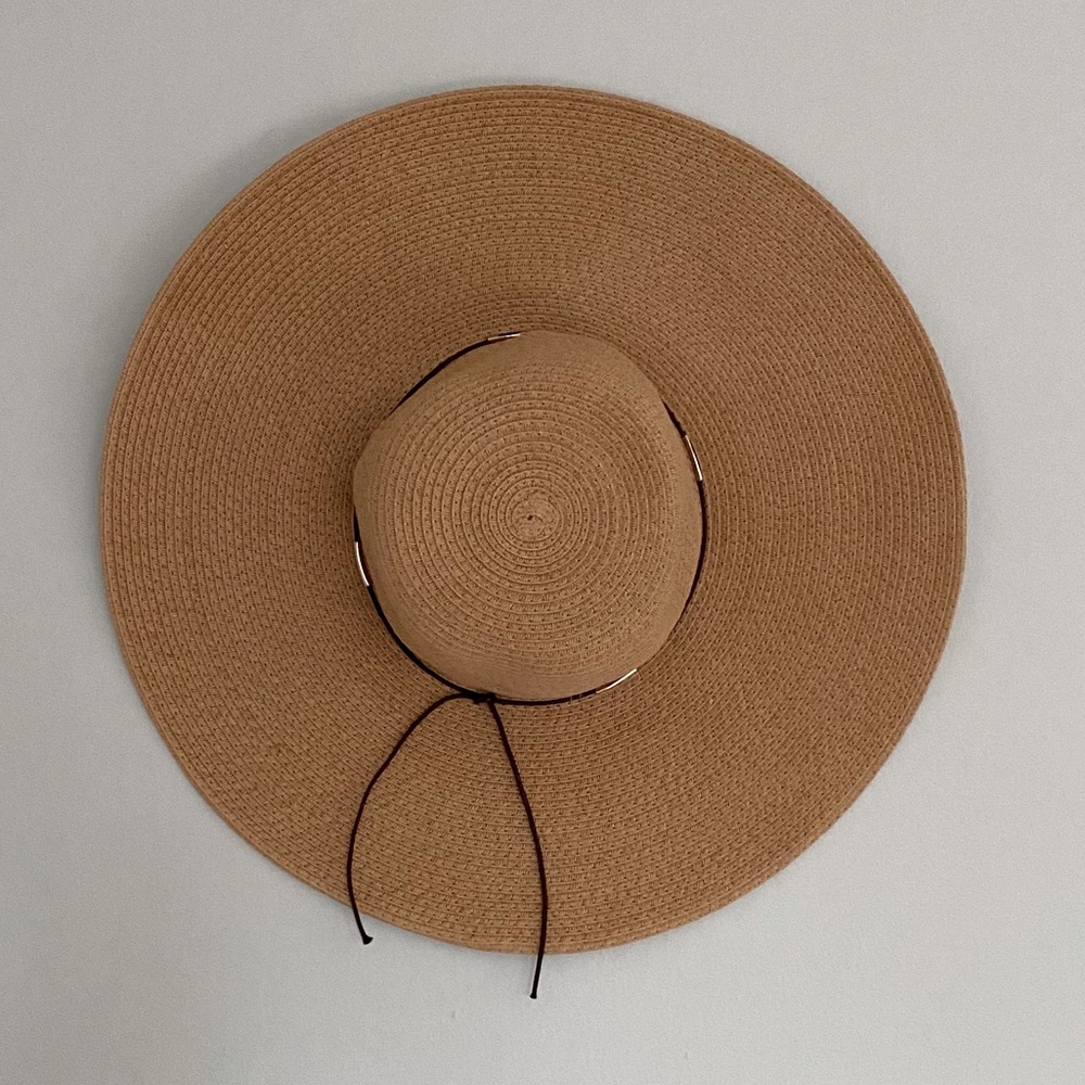 Straw Hat With Oversize Brim